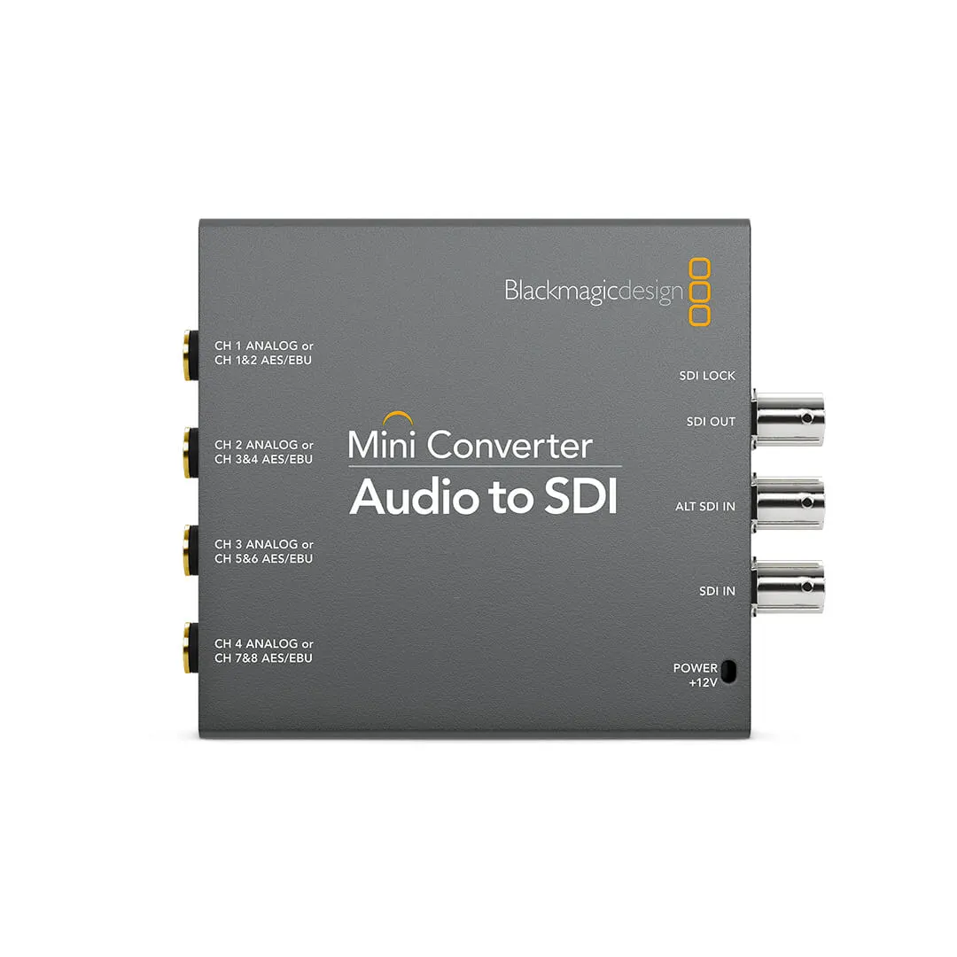 Blackmagic Mini Converter Audio to SDI - Vista superior