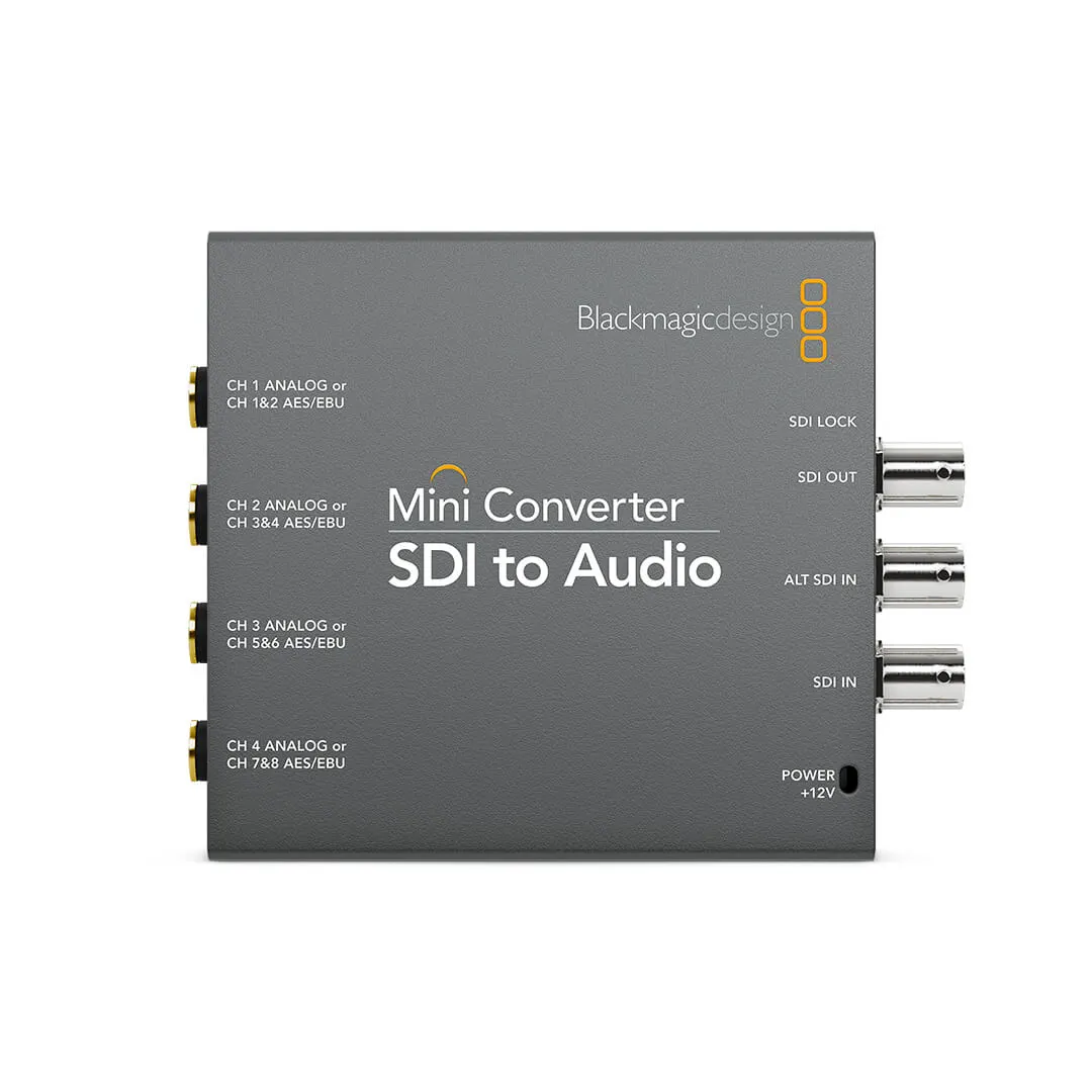 Blackmagic Mini Converter SDI to Audio - Vista superior