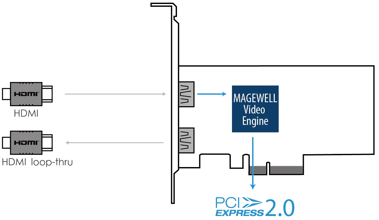 Magewell Pro Capture HDMI 4K Plus LT - Interfaz