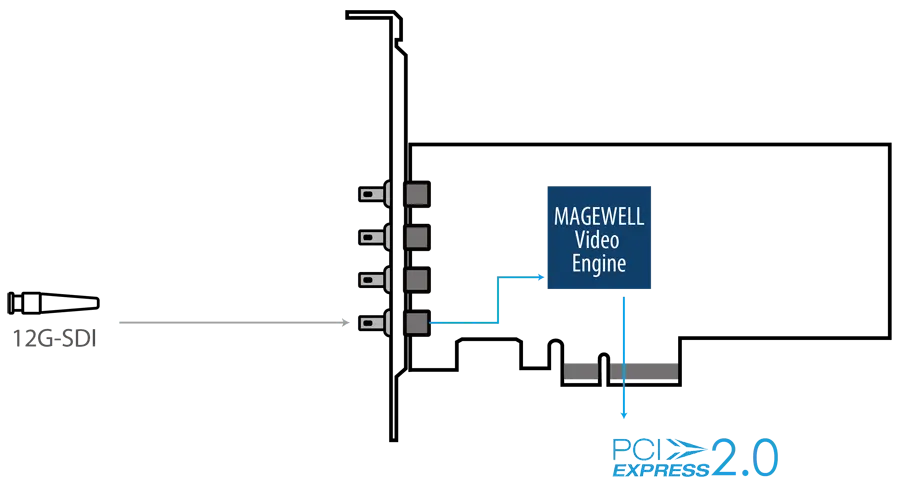 Magewell Pro Capture SDI 4K Plus - Interfaz Single Link
