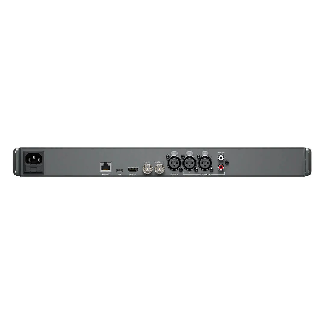 Blackmagic Audio Monitor 12G - Vista trasera