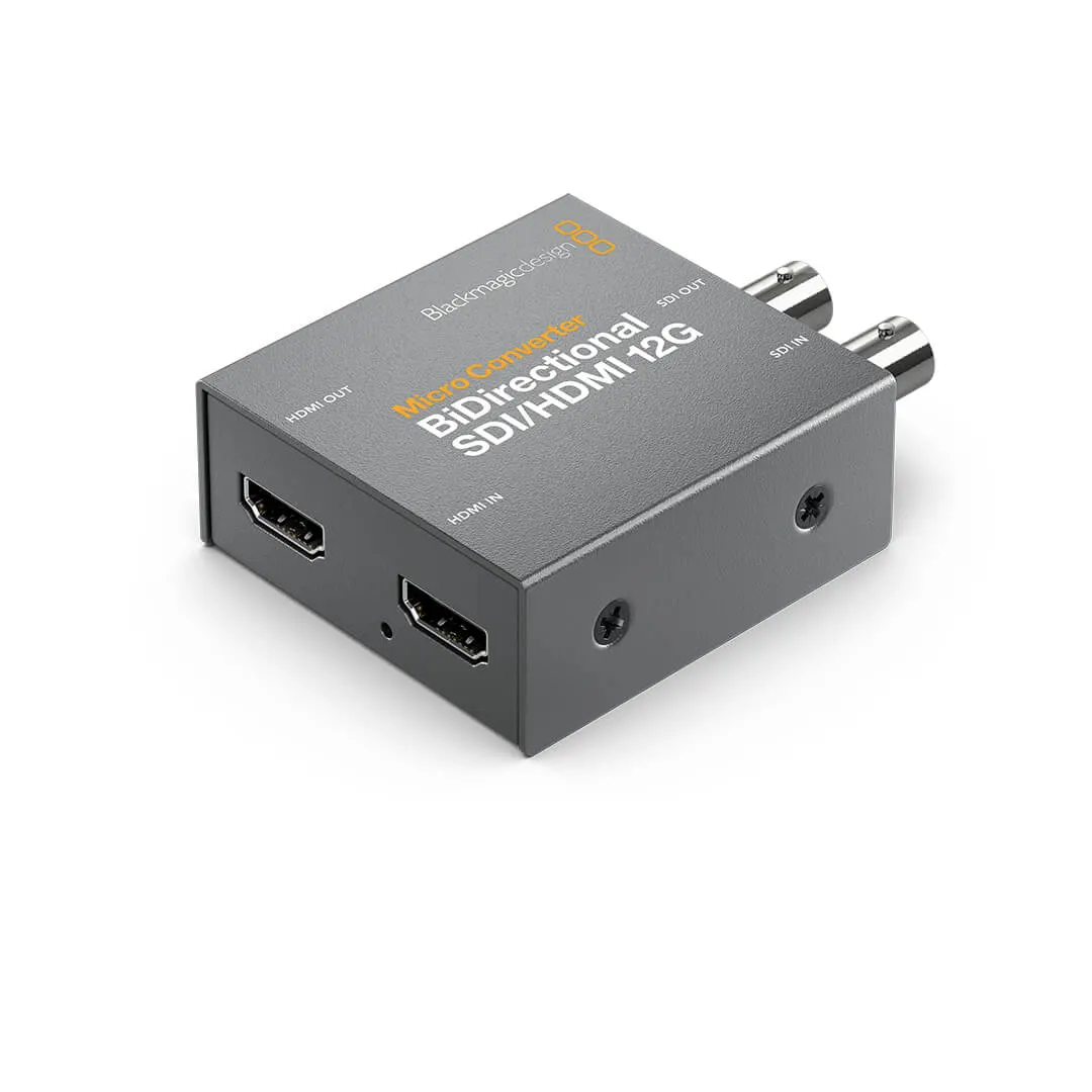 Blackmagic Micro Converter BiDirectional SDI/HDMI 12G - Vista trasera