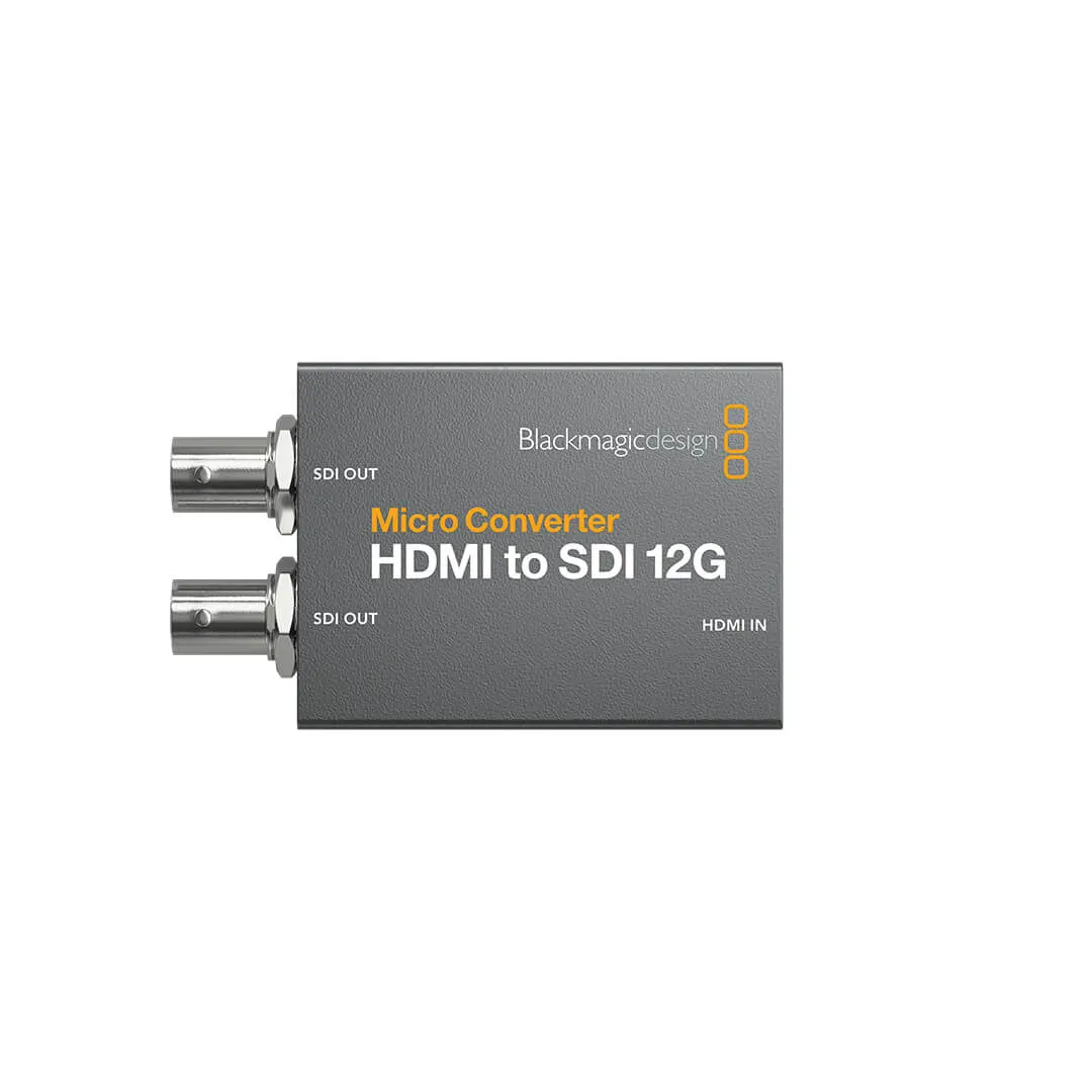 Blackmagic MicroConverter HDMI to SDI 12G con PSU - Vista superior