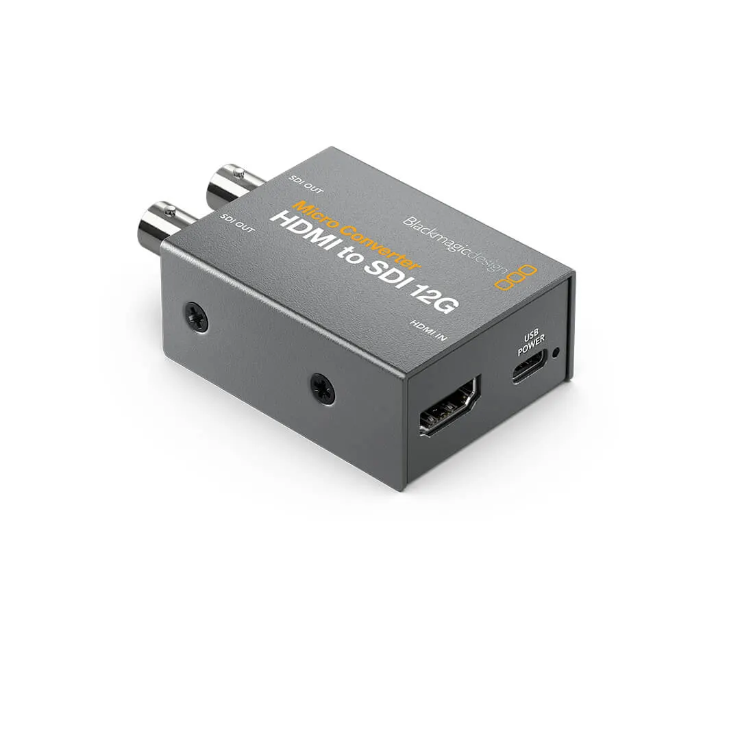 Blackmagic MicroConverter HDMI to SDI 12G con PSU - Vista trasera