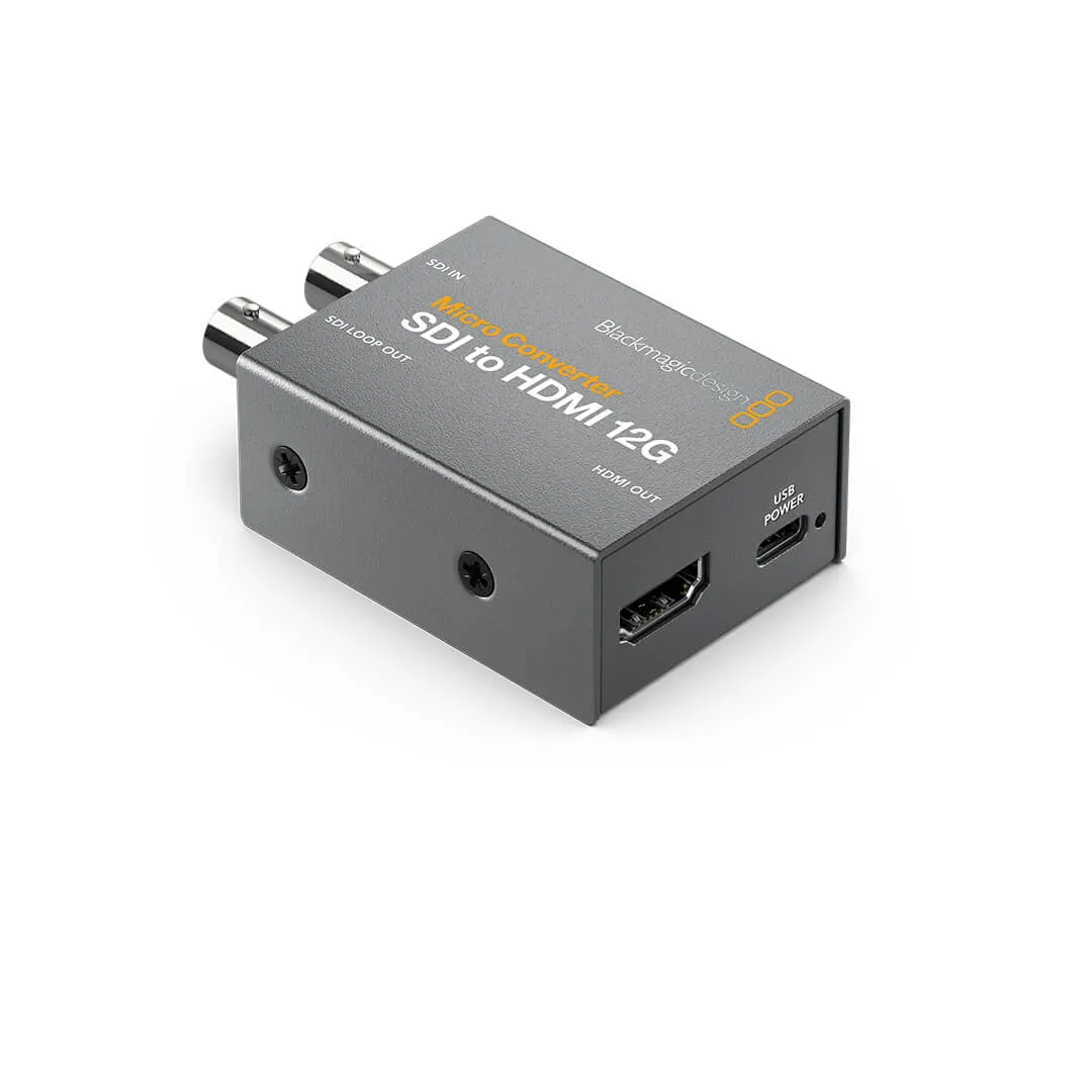 Blackmagic MicroConverter SDI to HDMI 12G - Vista trasera
