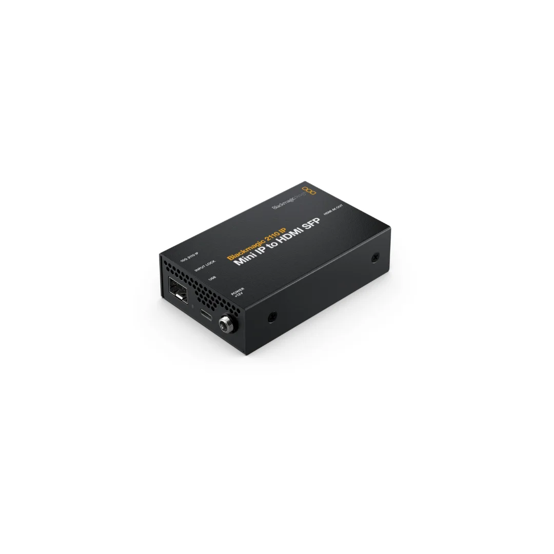 Blackmagic 2110 IP Mini IP to HDMI SFP 3 Blackmagic 2110 IP Mini IP to HDMI SFP - Vista izquierda