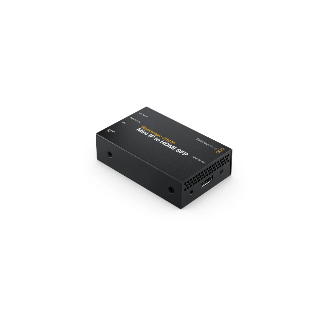 Blackmagic 2110 IP Mini IP to HDMI SFP 2 Blackmagic 2110 IP Mini IP to HDMI SFP - Vista derecha